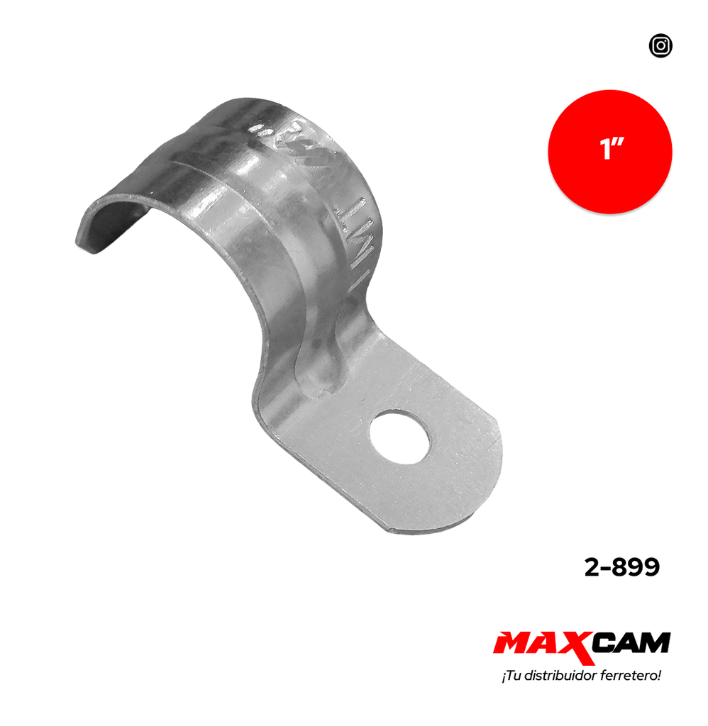 ABRAZADERA EMT SENCILLA x 1" x UNID DB 2-899