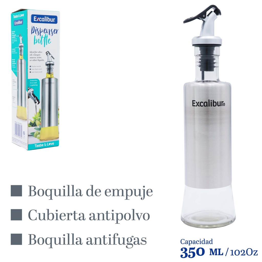 BOTELLA DISPENSADORA 350ML EXCALIBUR 10-713