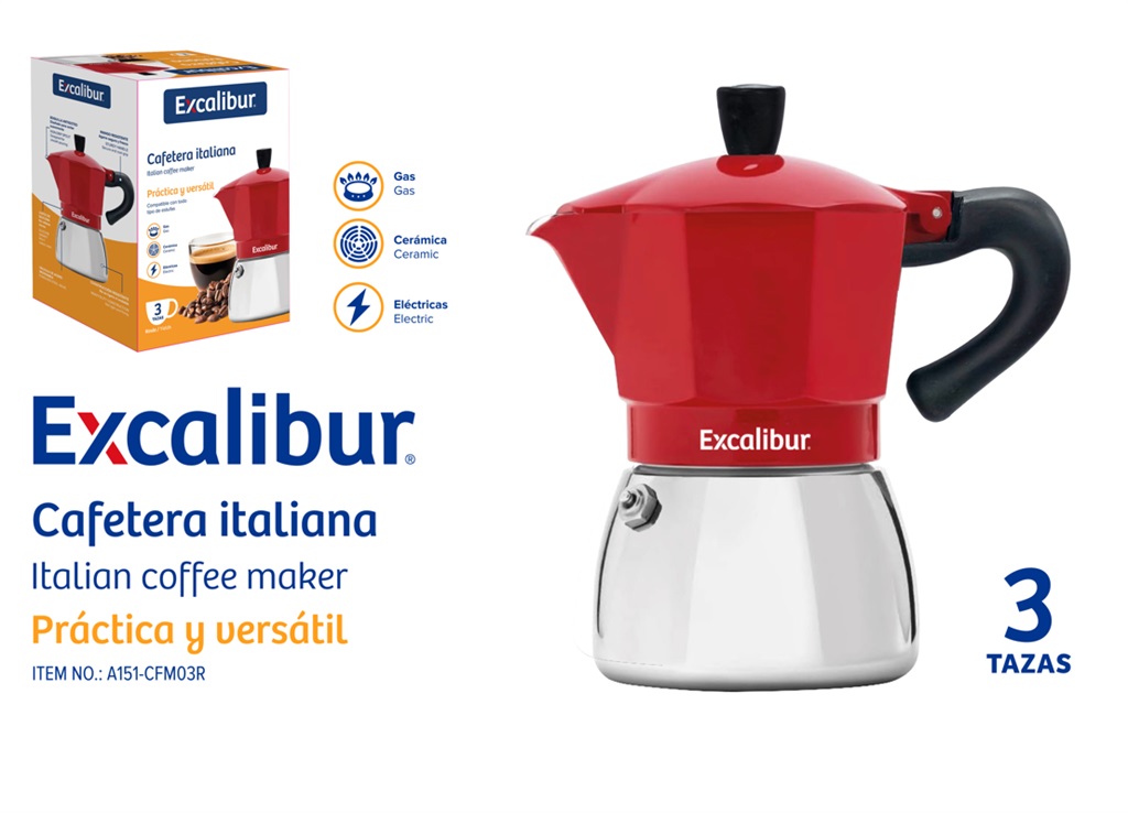 CAFETERA 150ML EXCALIBUR 10-728