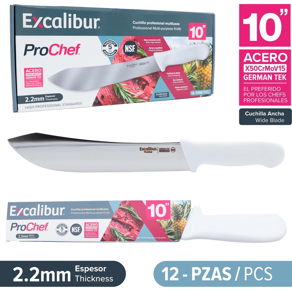 CUCHILLO CARNICERO MULTIUSO EXCALIBUR 10-594