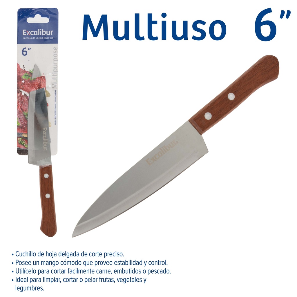 CUCHILLO DE COCINA 6" EXCALIBUR 10-660