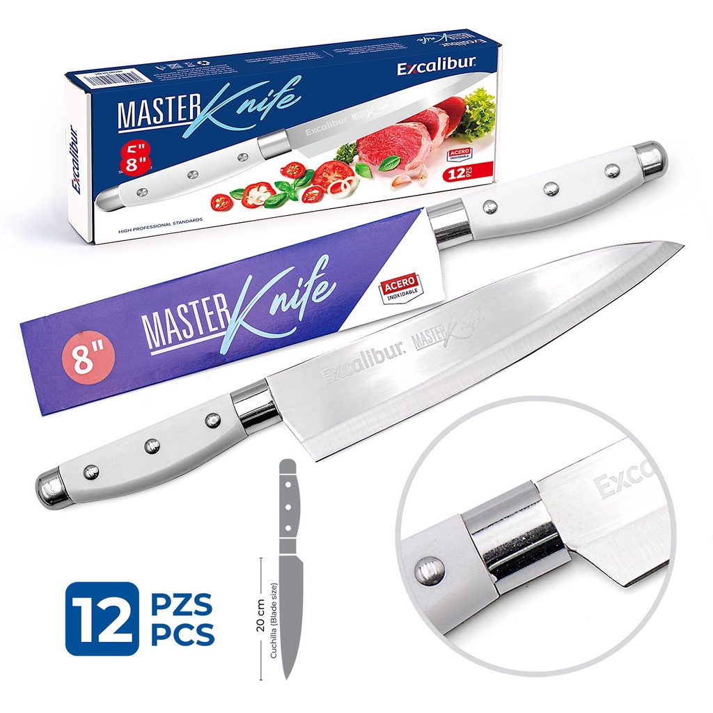 CUCHILLO DE COCINA 8" EXCALIBUR 10-558