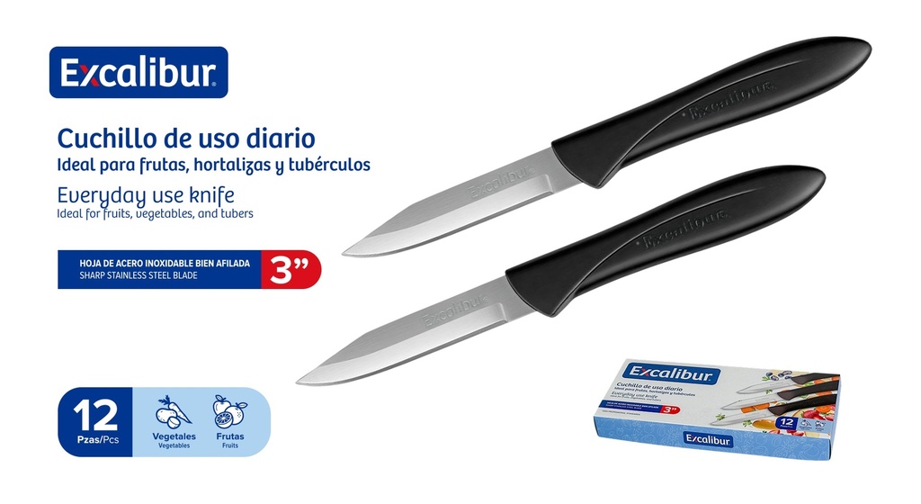 CUCHILLO MULTIUSO 3" EXCALIBUR 10-514