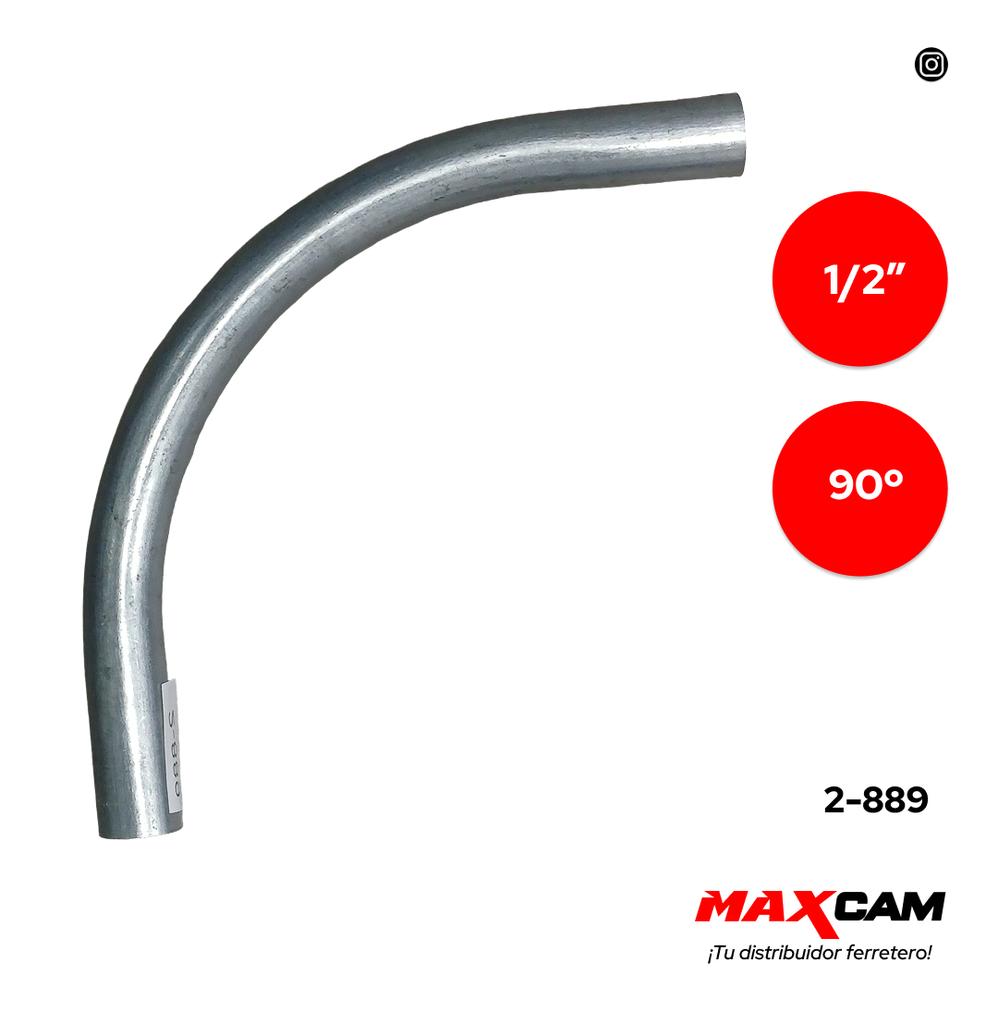 CURVA EMT 1/2" x UNID DB 2-889