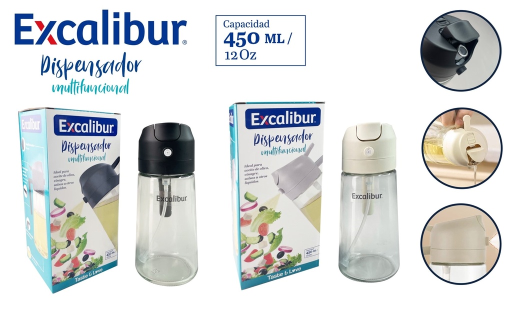 DISPENSADOR DE ACEITE 450ML EXCALIBUR 10-510
