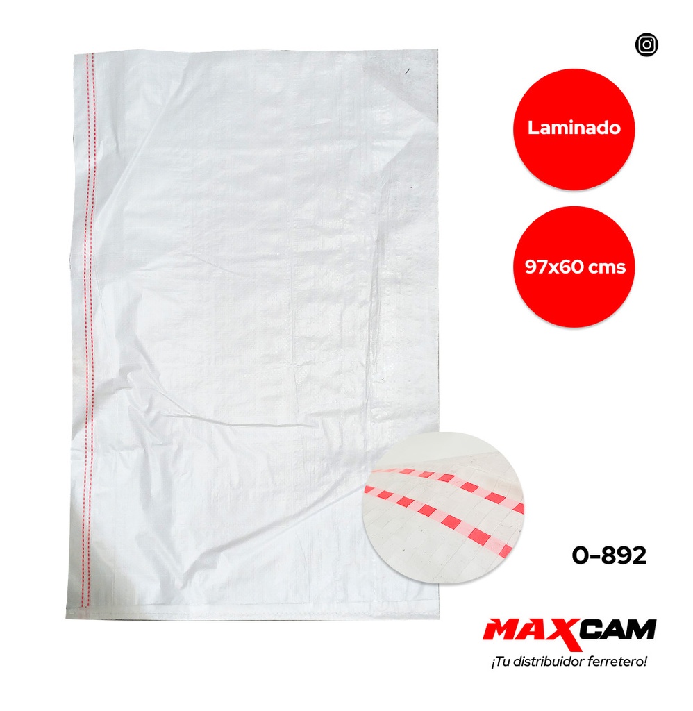 SACO P/ESCOMBRO LAMINADO 97x60 x UNID ELEFANTE 0-892