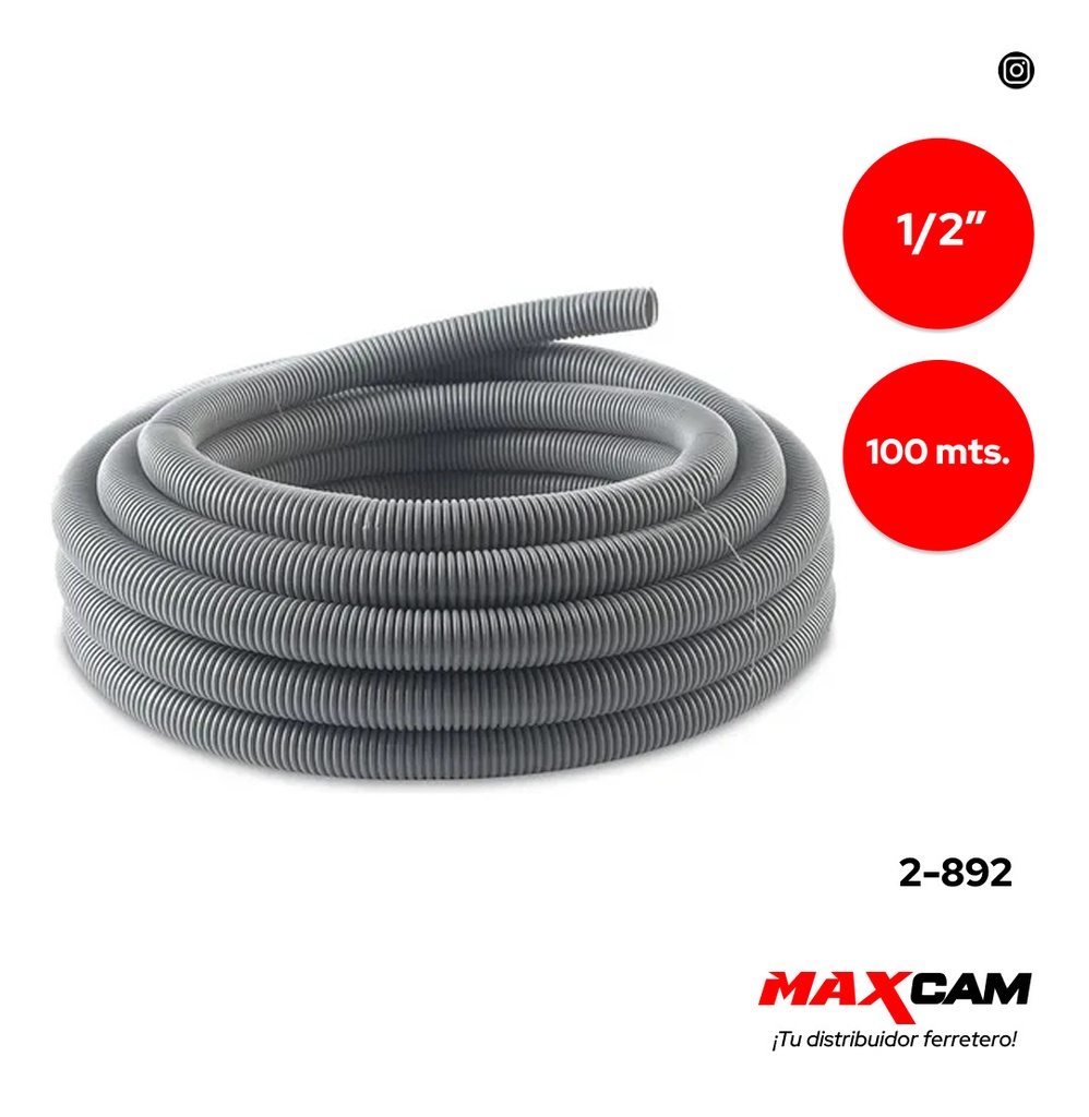 TUBERIA FLEXIBLE EMT 1/2" x 100MTS DB 2-892