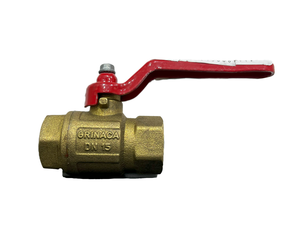 VALVULA PASO BRONCE x 1/2" GRINACA 2-569