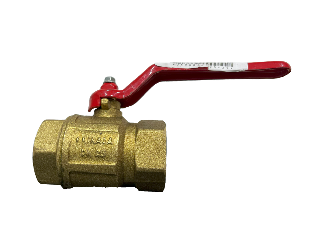 VALVULA PASO BRONCE x 1" GRINACA 2-571