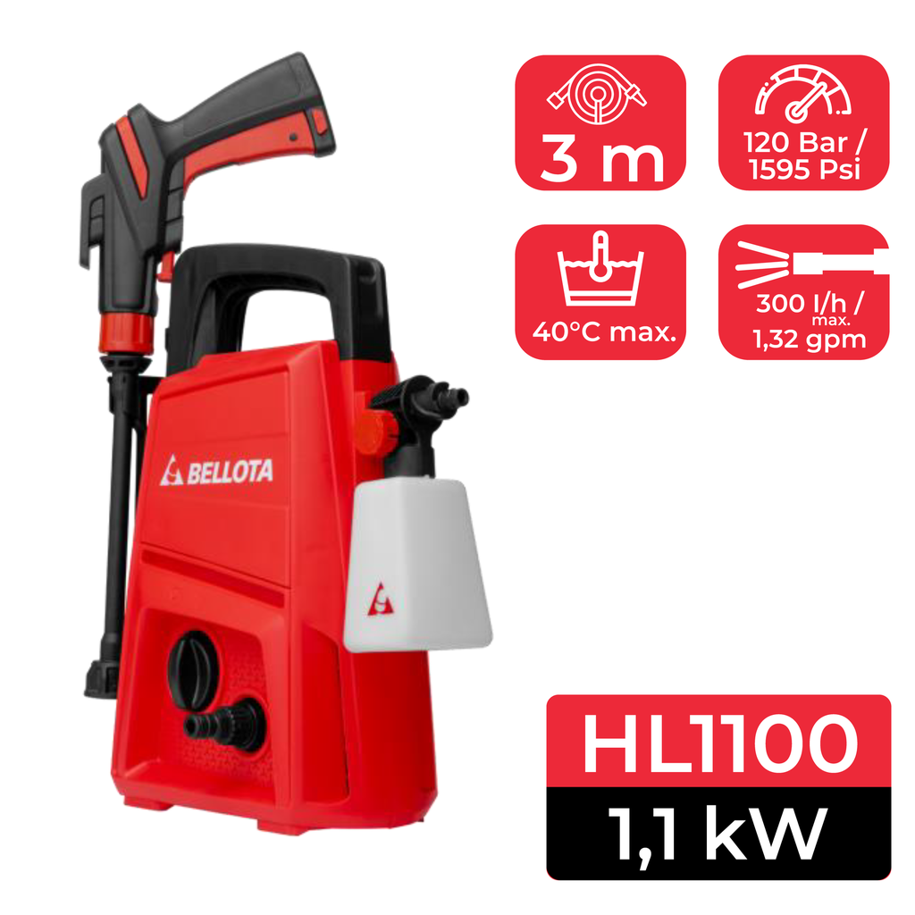 HIDROLAVADORA 1100W BELLOTA 2-649