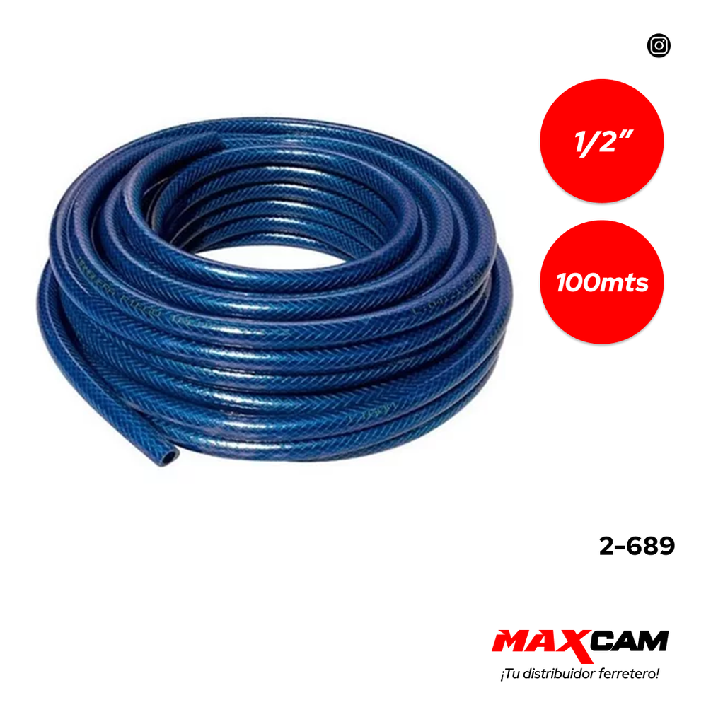 MANGUERA JARDIN CUL ECONO 1/2" x 100 MTS FEMOI 2-689