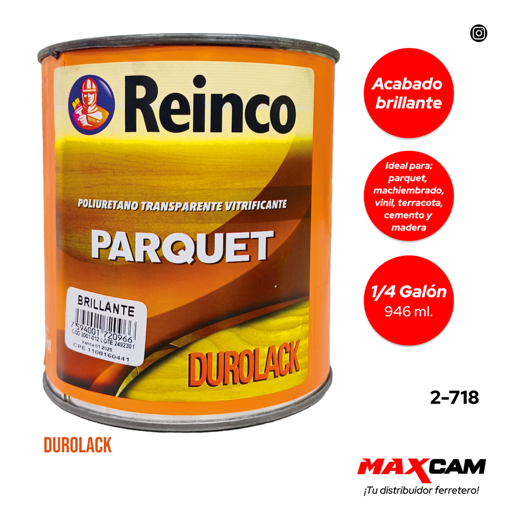 POLIUTERANO PARQUET BRILLANTE x 1/4 REINCO 2-718