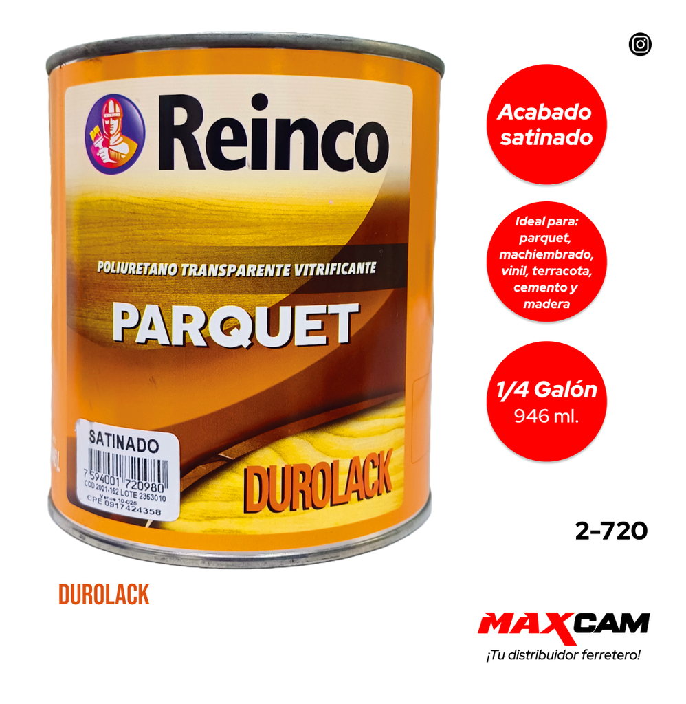 POLIURETANO PARQUET SATINADO x 1/4 REINCO 2-720