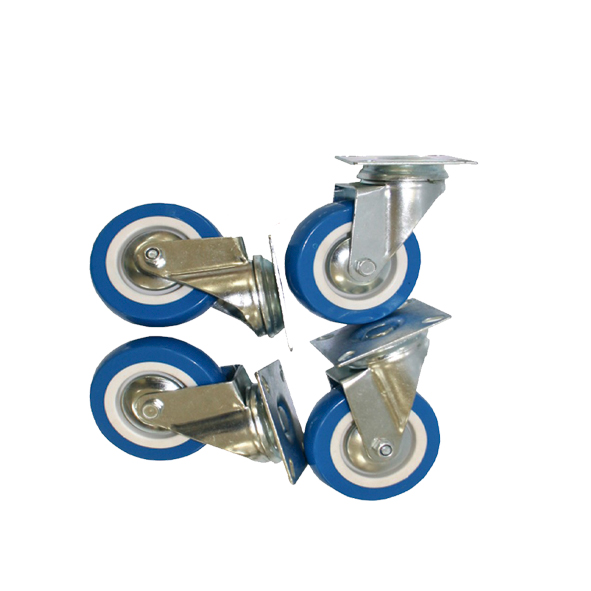 RUEDA GIRATORIA AZUL 3" (JUEGO 4) SACO 3-048