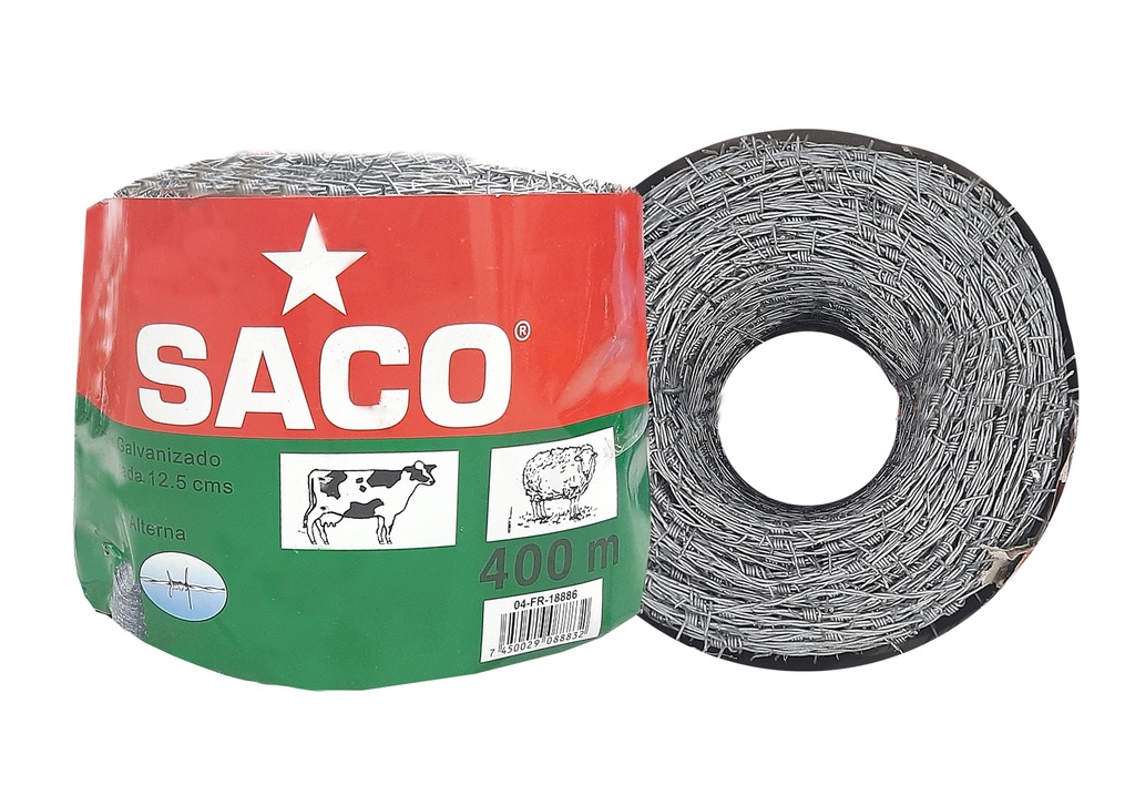 ALAMBRE DE PUA 16.5x400 MTS SACO 3-185