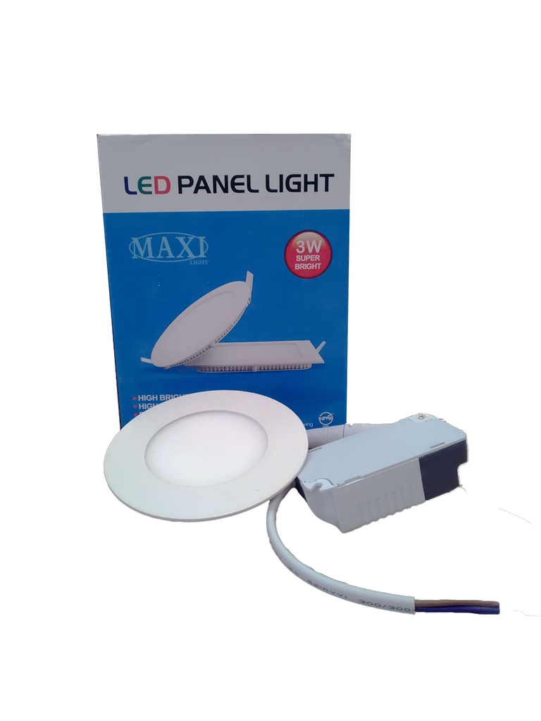 PANEL LED REDONDA 3W MAXI LIGHT 3-293
