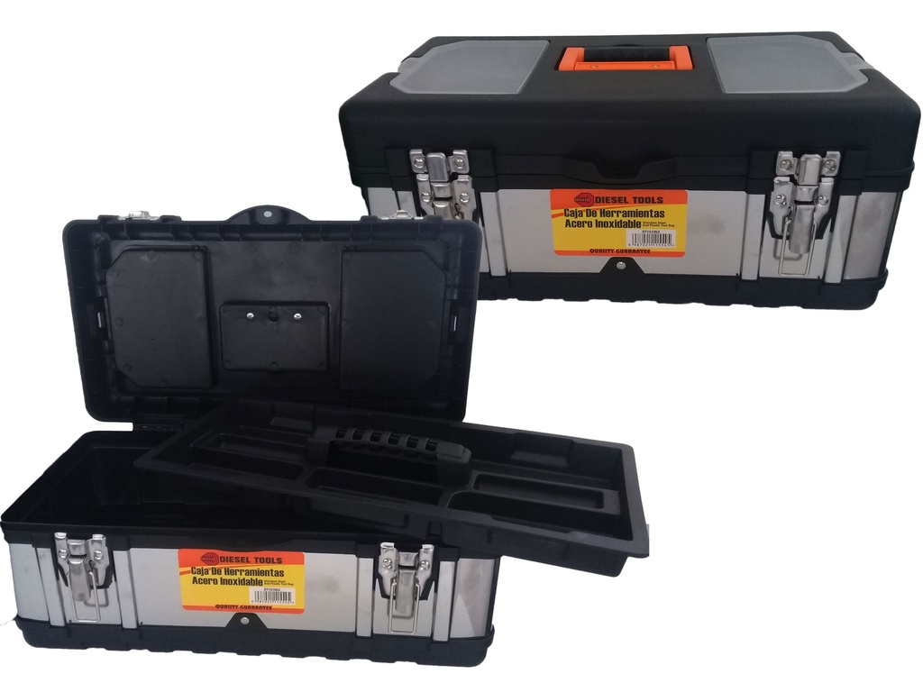 CAJA HERRAMIENTA x 19 PULG PLAST/ACERO INOX 3-410