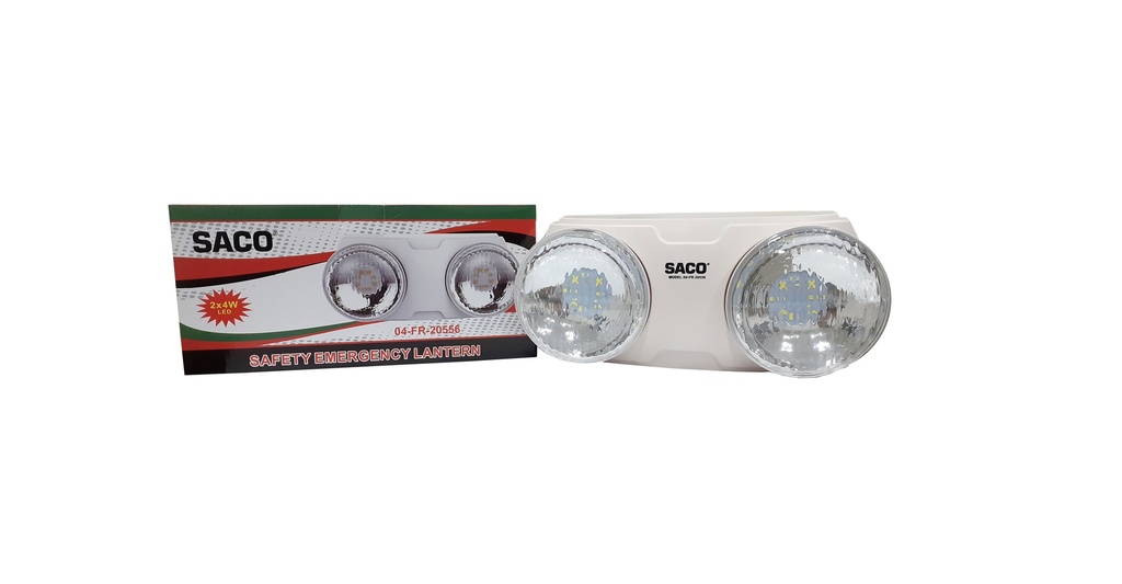 LAMPARA DE EMERGENCIA LED 2 x 4W  SACO 3-630