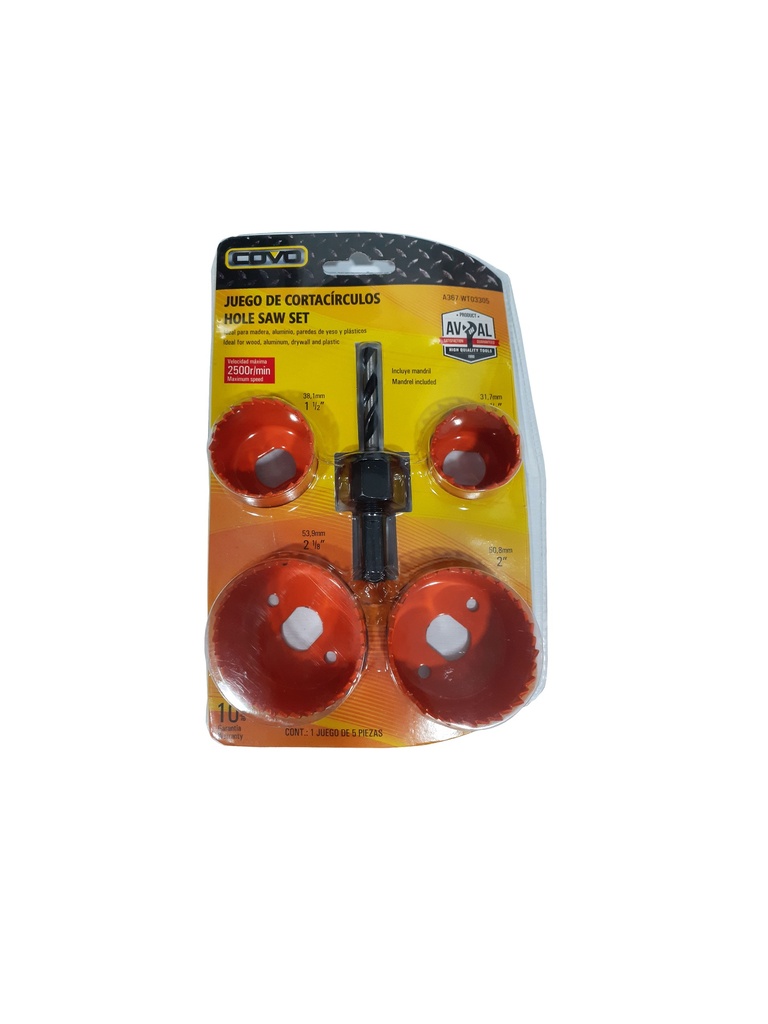 JUEGO DE CORTACIRCULO COVO P/CERRADURA PUERTA 3-640