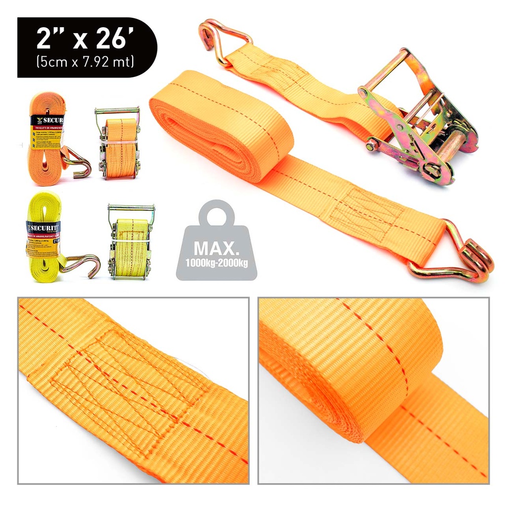 [3-645] CINTA RACHET 2" SECURITY x 26 FT 3-645