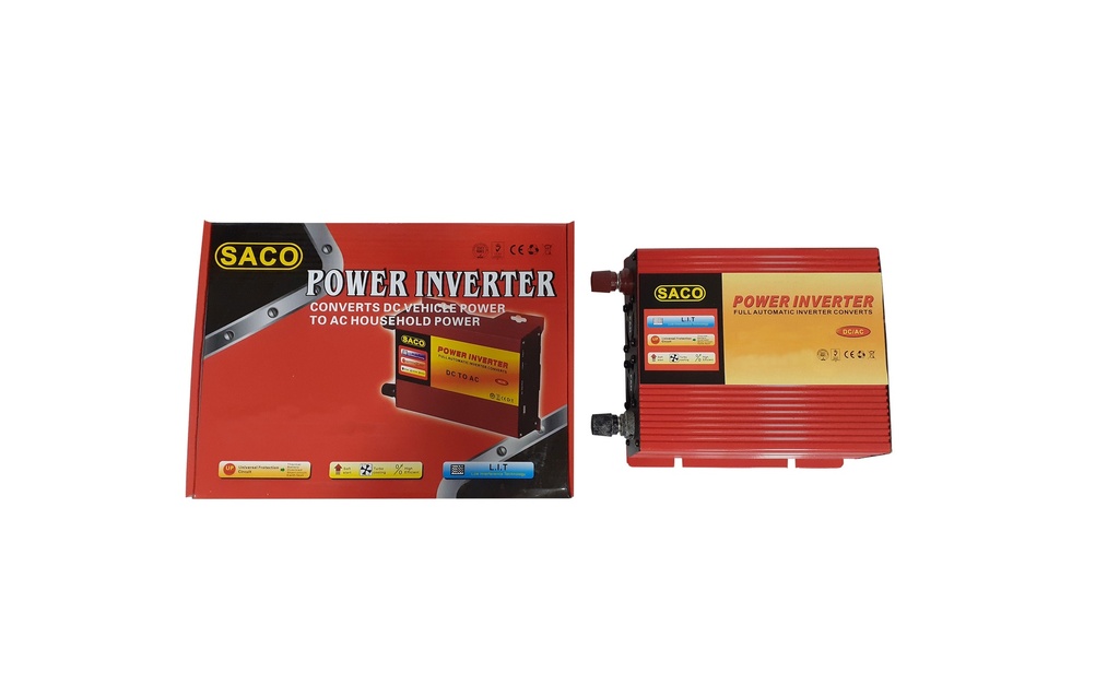 INVERSOR DE ENERGIA 12V A 110V SACO 1000W  3-656