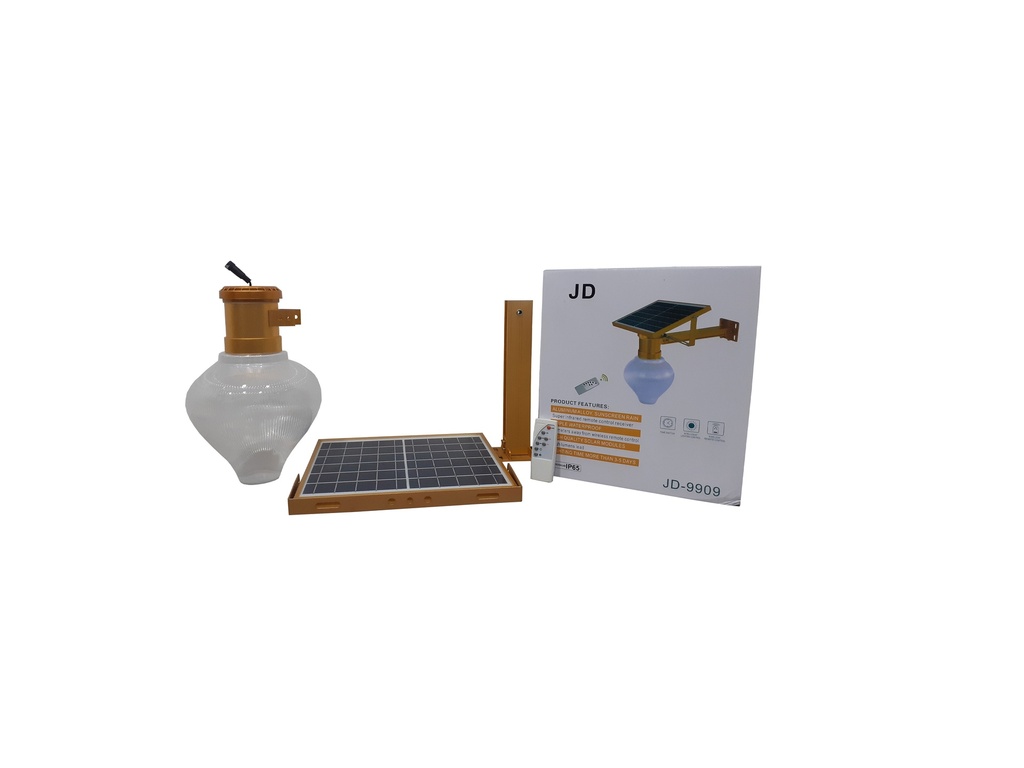 [3-779] LAMPARA EXTERIOR 15W CON PANEL SOLAR 3-779