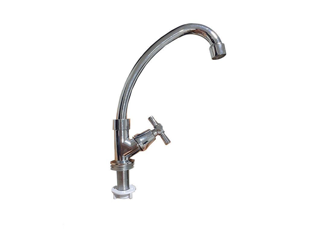 LLAVE FREGADERO CUELLO CISNE PLAST/CROMA 3-933