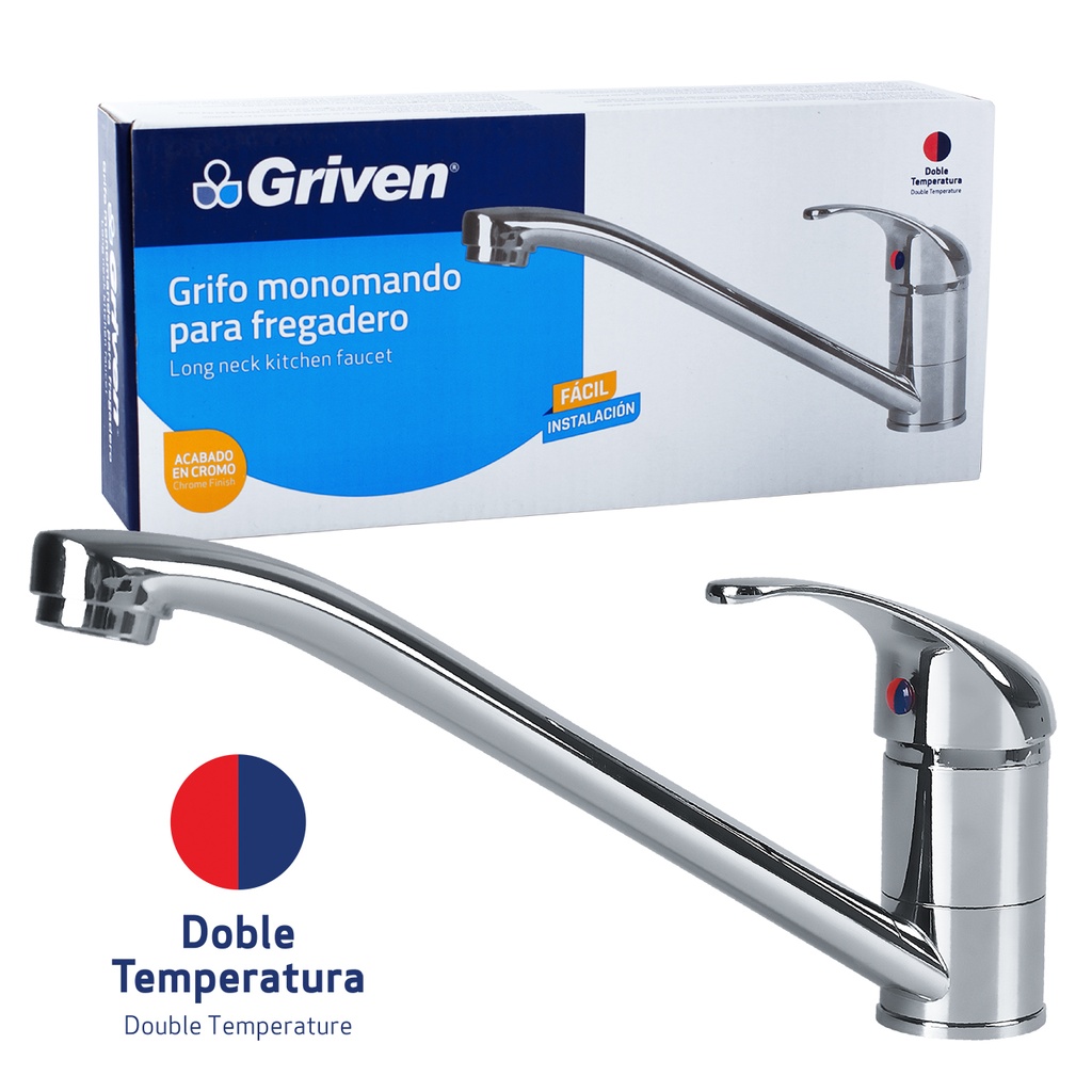 LLAVE FREGADERO MONOMANDO GRIVEN 3-980