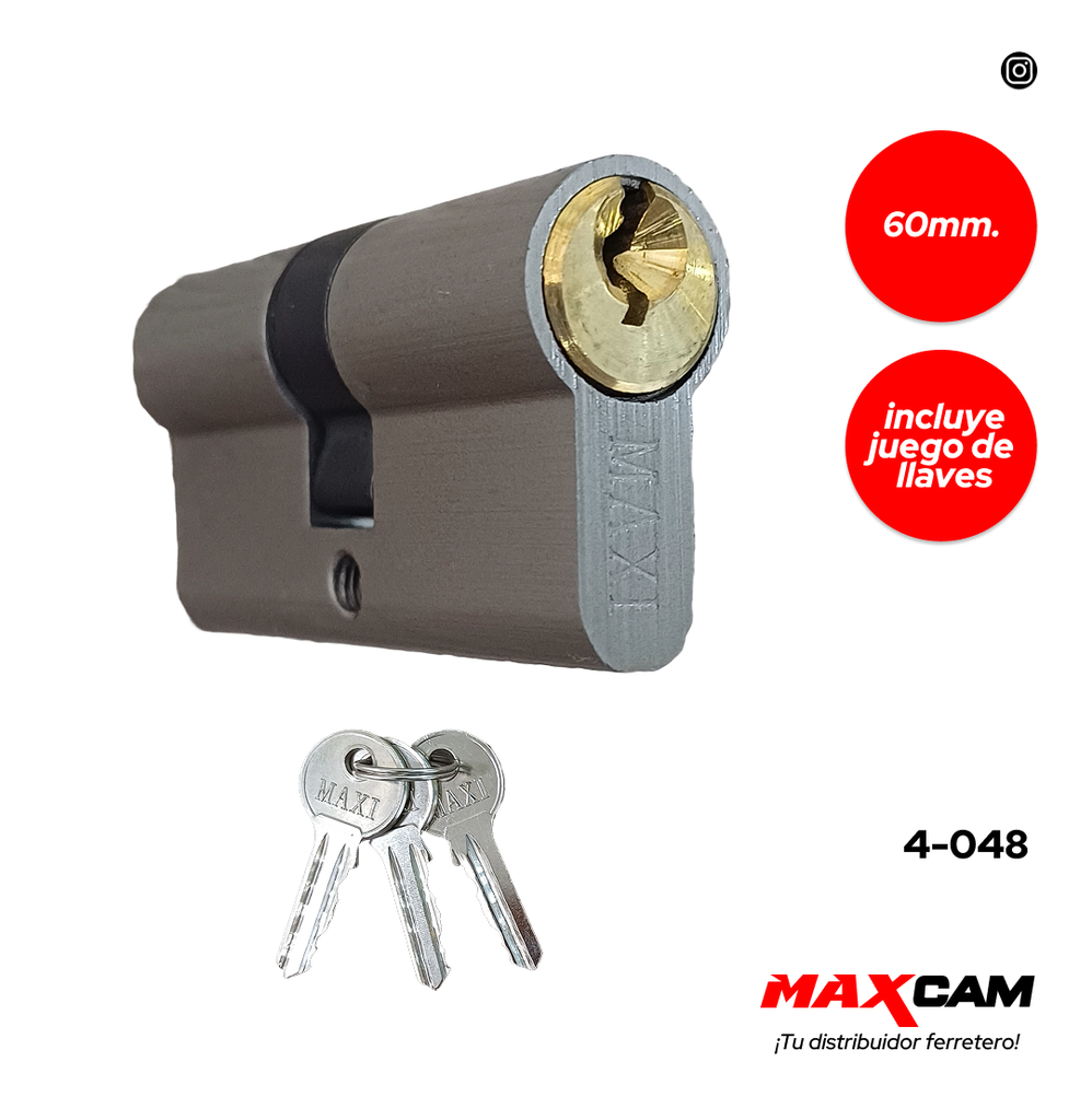 CILINDRO TIPO PERA 60 MM MAXI TOOLS 4-048