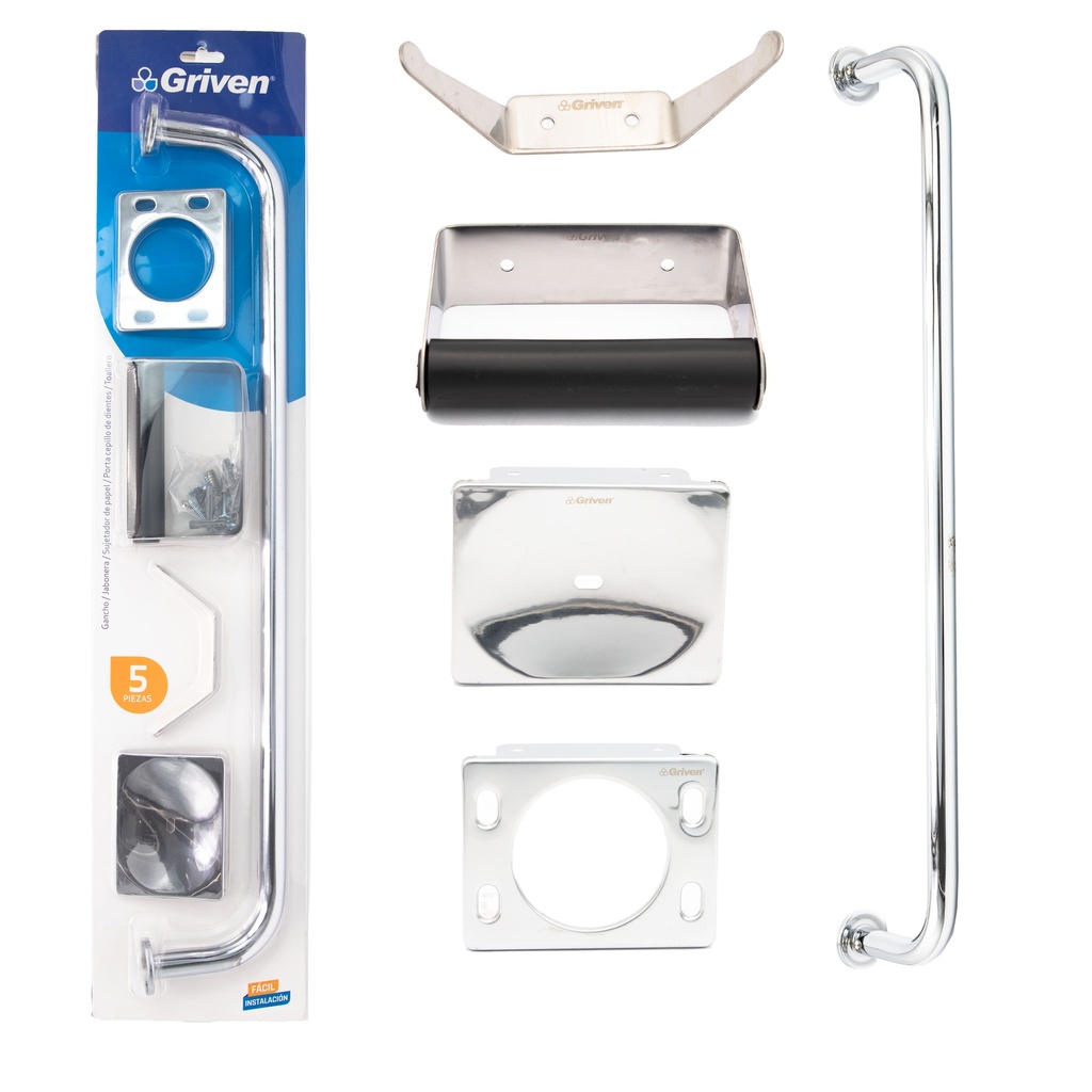 ACCESORIO DE BAÑO 5 PIEZAS GRIVEN 4-054