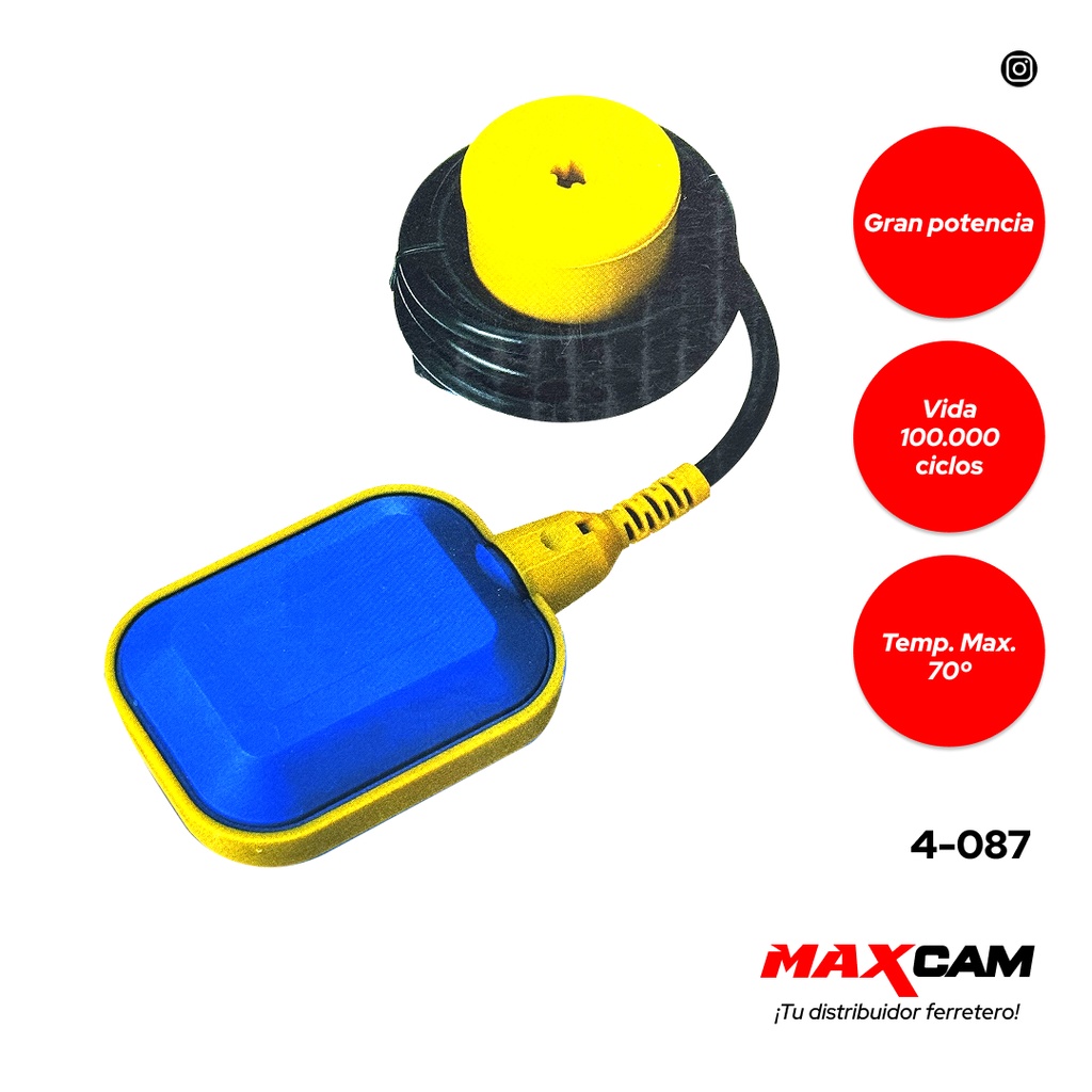 FLOTANTE ELECTRICO x 3MTS CON C/PESO MAXITOOL 4-087