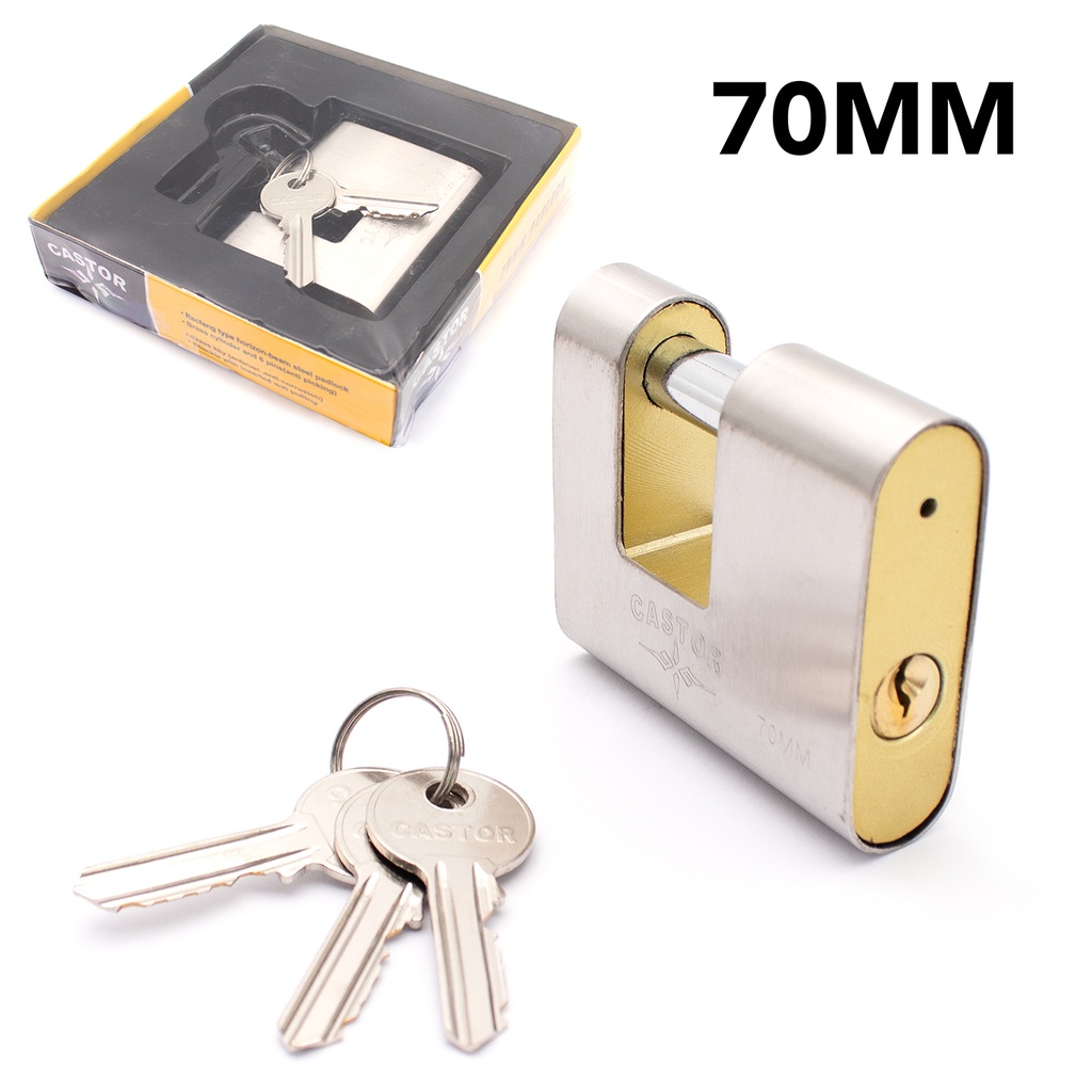 CANDADO ANTICIZALLA 70MM CASTOR EMPAQUE 4-117