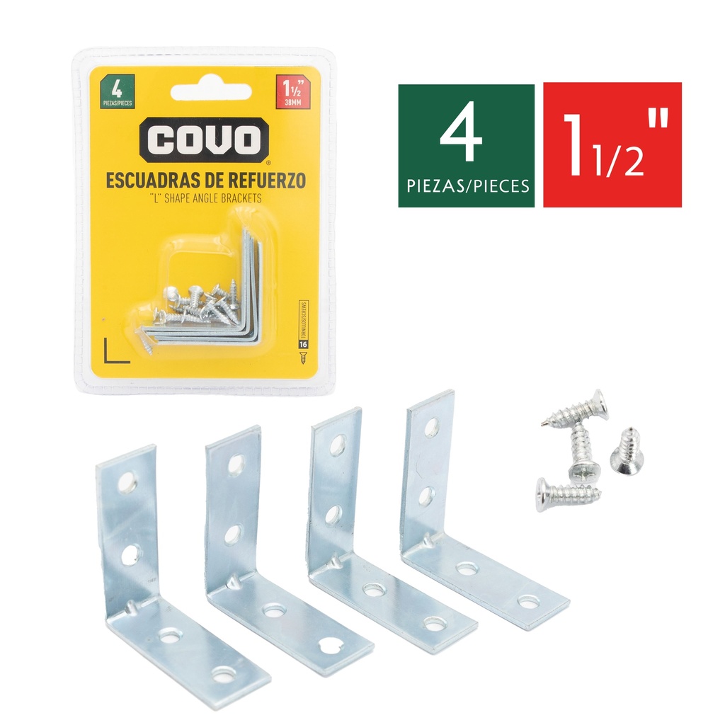 ESCUADRA D/REFUERZO 1 1/2" COVO 4-165