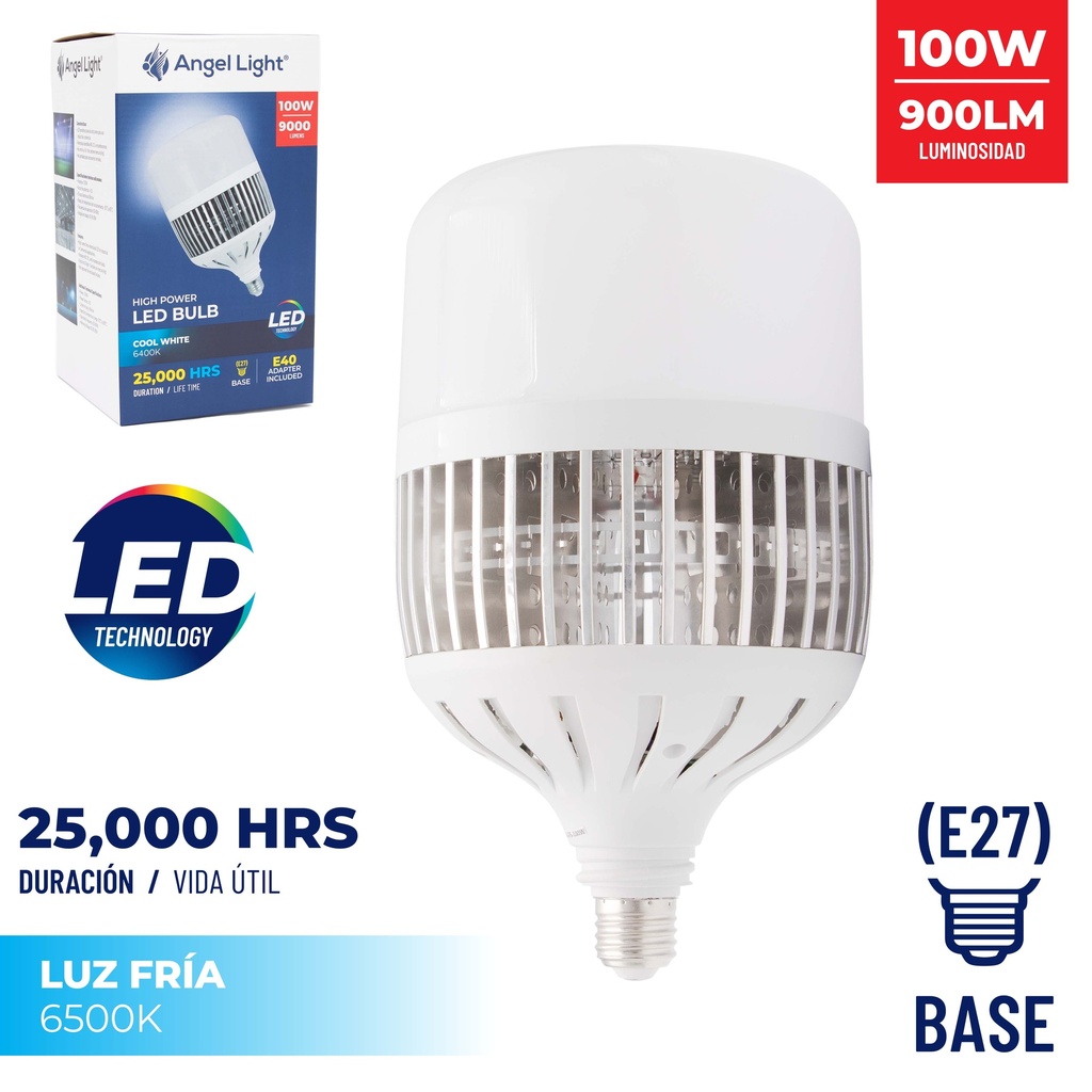 BOMBILLO LED 100W ANGEL LIGHT E27/E40 110/220 4-303