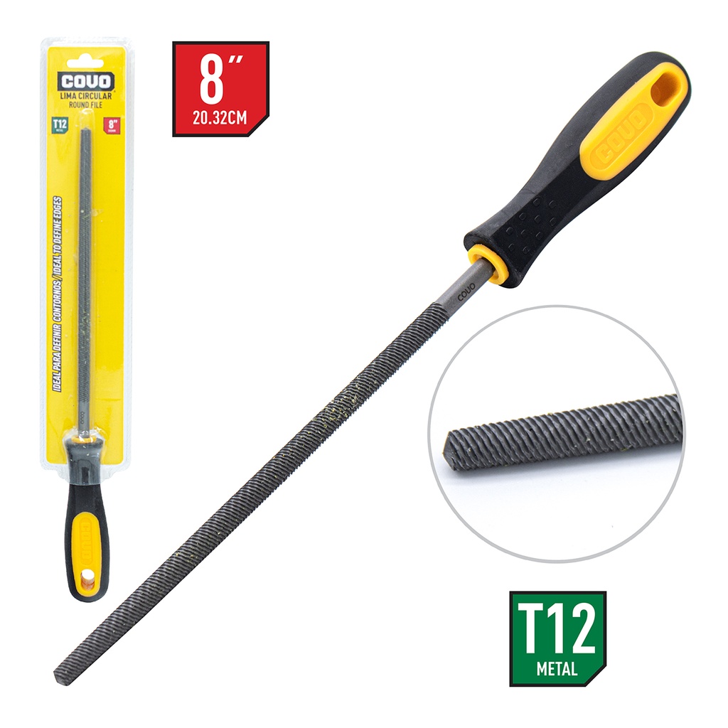 LIMA REDONDA C/MANGO 8" COVO 4-351