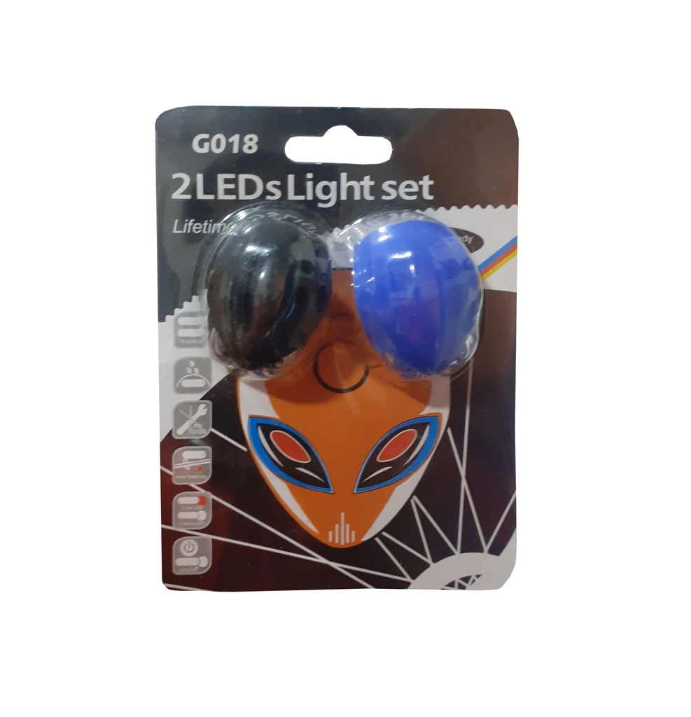 LUCES PARA BICICLETA 2 PCS 4-405