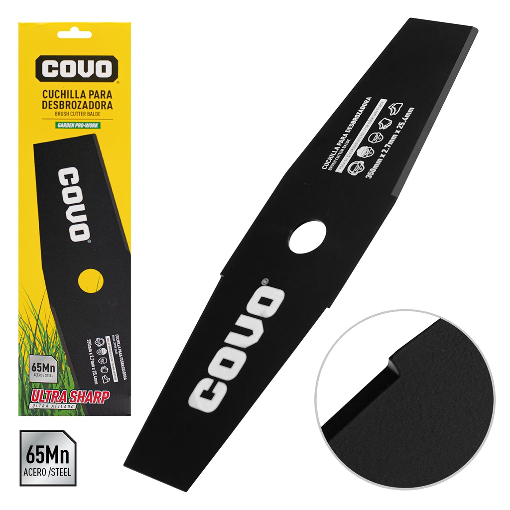 CUCHILLA GUADAÑADORA PESADA NEGRA COVO 4-441