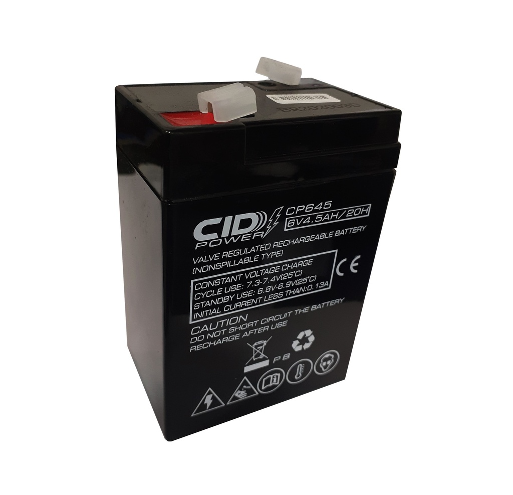 BATERIA CIDPOWER 6V 4.5AMP 4-462