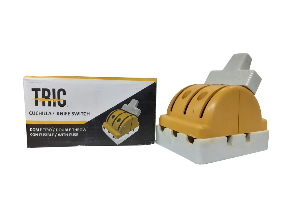 CUCHILLA DOBLE PASE 3Px100A AMARILLA  TRIC 4-553
