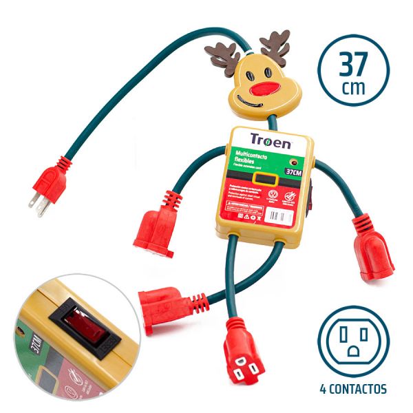 EXTENSION ELECTRICA NAVIDEÑA  TROEN 4-622