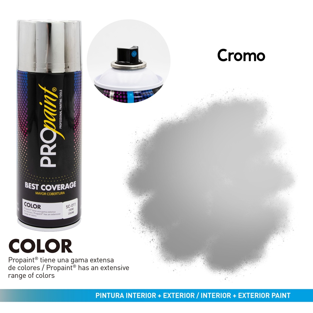 SPRAY CROMO BRILLANTE PRO PAINT 4-713