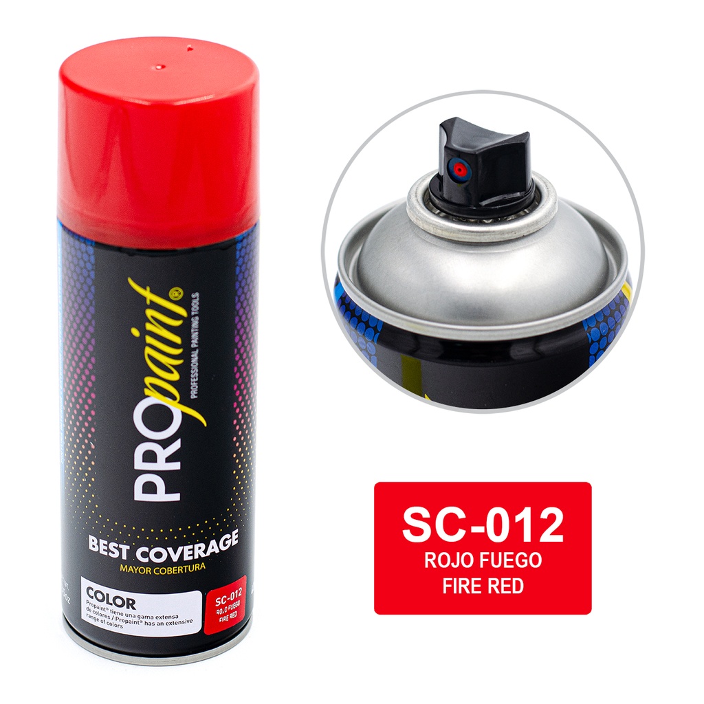 SPRAY ROJO FUEGO x 400 ML PRO PAINT 4-715