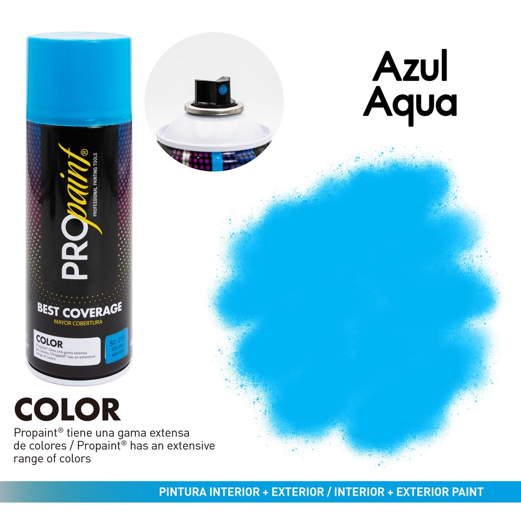 SPRAY AZUL AQUA x 400 ML PRO PAINT 4-720