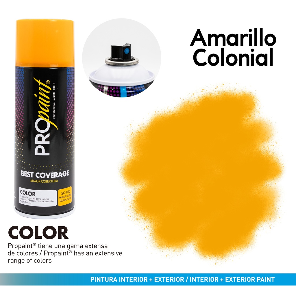 SPRAY AMARILLO COLONIAL x 400 ML PRO PAINT 4-721