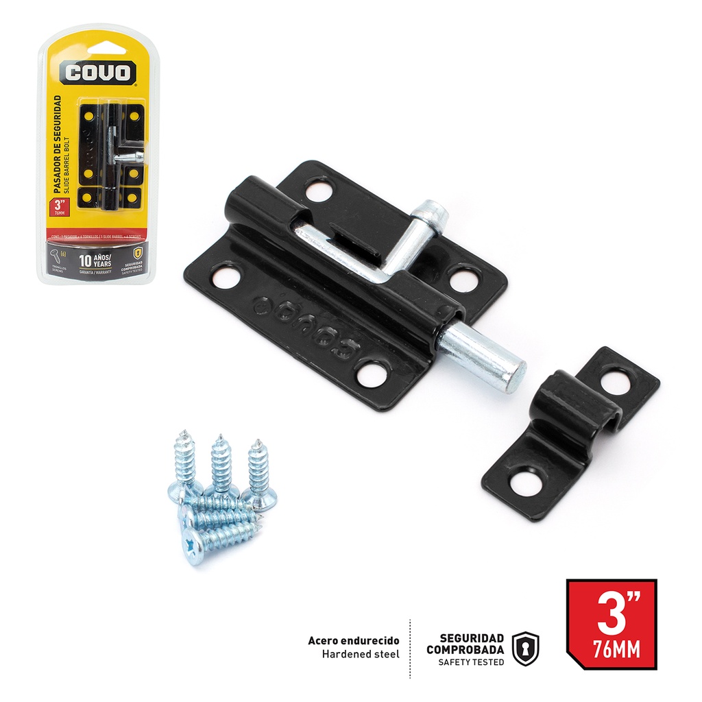 PASADOR DE SEGURIDAD 3 PULG  COVO 4-779