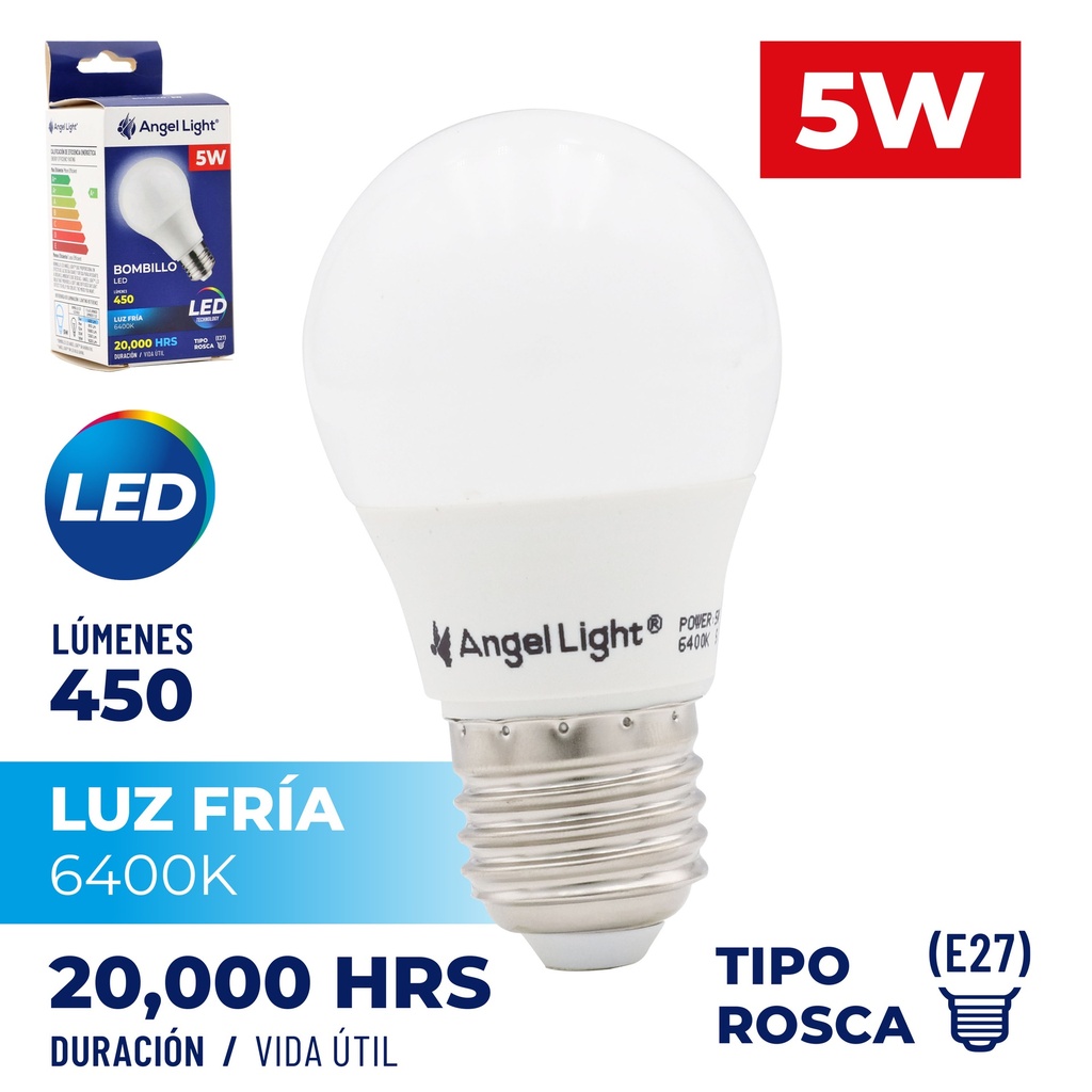 BOMBILLO BULBO LED 5W ALTO BRILLO 85-265V 4-792