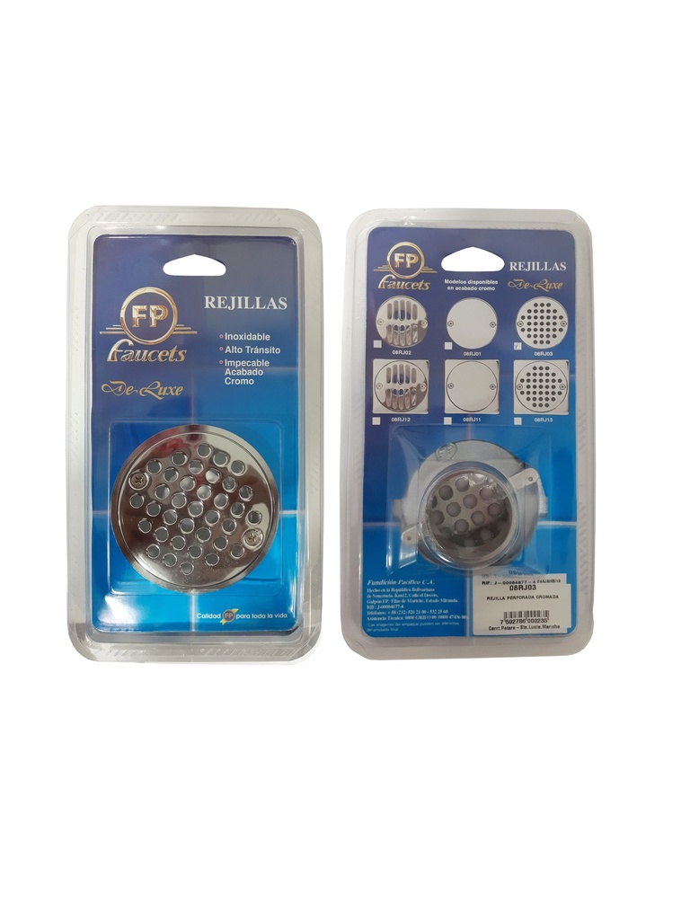 REJILLA REDONDA PERFORADA CROMADA  FP  08RJ03 0-077