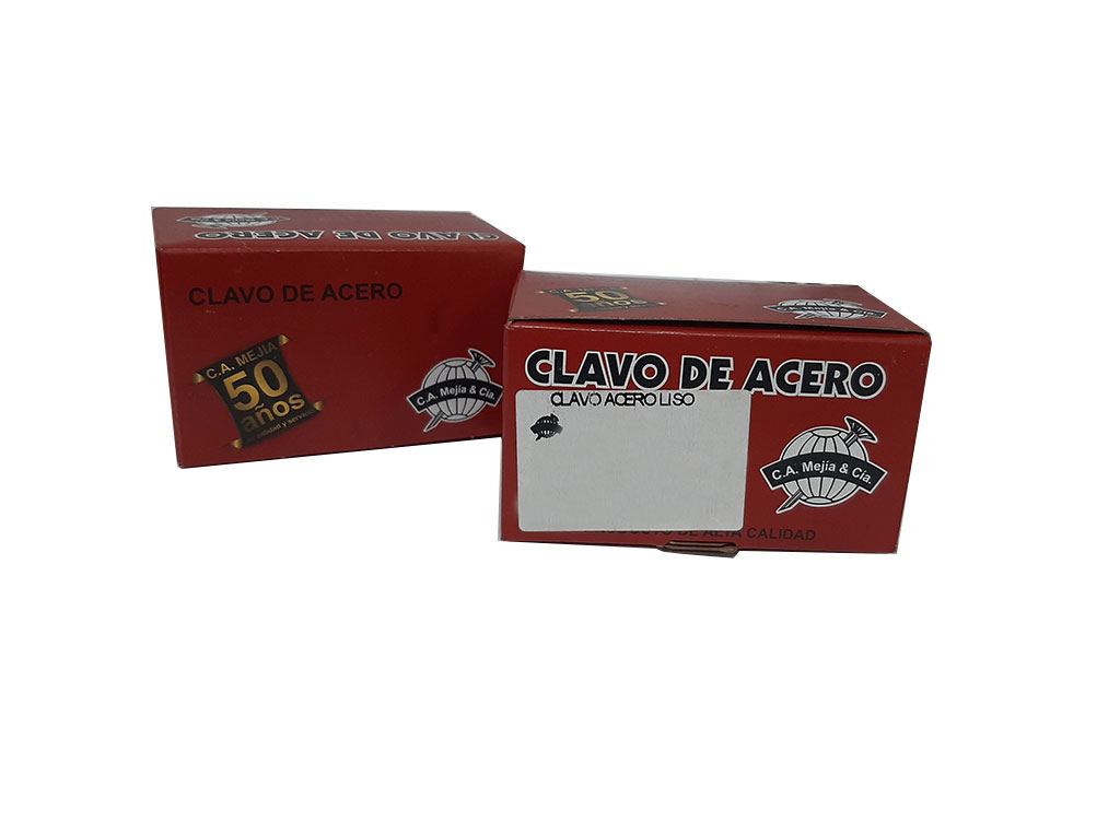 CLAVO ACERO LISO 1 1/2¨ MEJIA 500 UNID 0-086