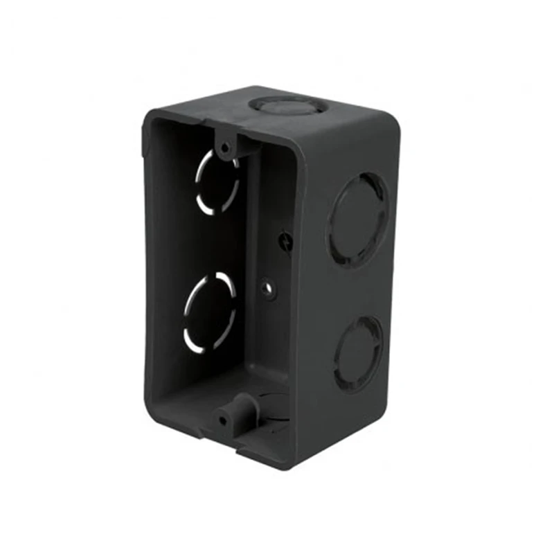 [0-206] CAJETIN RECTANGULAR COMB PVC 4x2 NEGRO IMPLASVEN 0-206