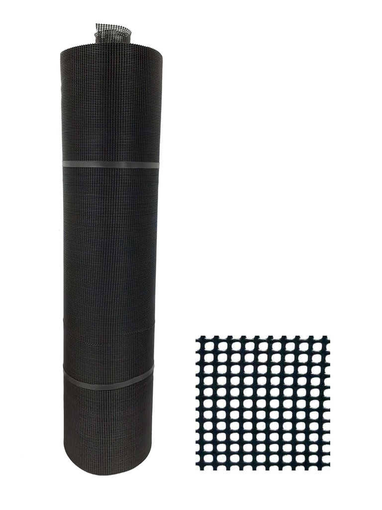 MALLA CEDAZO 7x7 30x0,90MTS NEGRO TRICAL 0-216